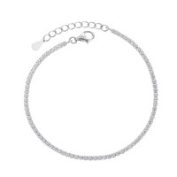 Bracelet Tennis en Argent 925 Personnalisé, Nouveau, Vente en Gros pour Fabricants, Zircon Cubique, Plaqué Rhodium, Bijoux Fins, Cadeau pour Femme