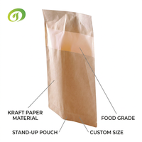 Pochette souple épaisse anti-humidité avec bec verseur et fermeture éclair, sac d'emballage flexible en PET