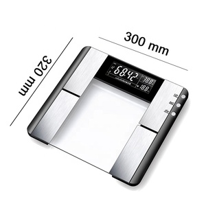 Vảy Thủy Tinh Cân Cơ Thể Chất Béo Với Màn Hình LCD Nghịch Đảo Hiển Thị Phòng Tắm Cân Bằng Cơ Thể Thông Minh Kết Nối Cơ Thể Chất Béo Quy Mô - Product Image 4