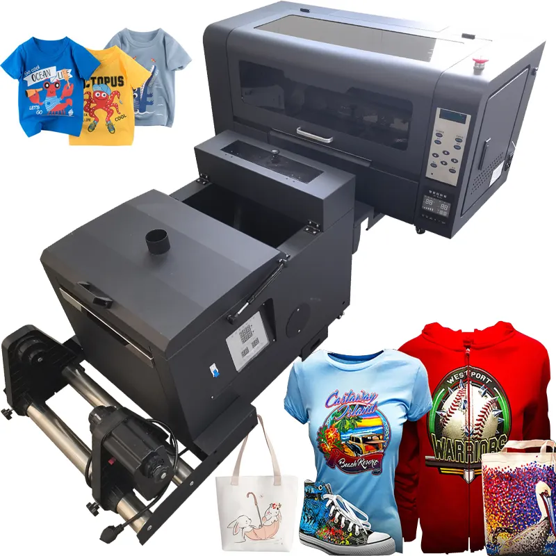 Inkjet Dtf Drucker Double Xp600 I3200 Köpfe Kleidungs stück T-Shirt Druckmaschine Pet Film A3 Dtf Drucker