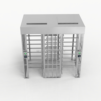 Pedestrian Access Control Gates Full Height Turnstile Singapore 304 Stainless Steel Anti-Tailgating Face Recognition SST
