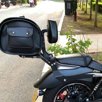 Sac arrière de moto imperméable et résistant à l'usure, grande capacité, en cuir PU, avec serrure à combinaison, poche latérale pour bouteille d'eau, style rétro