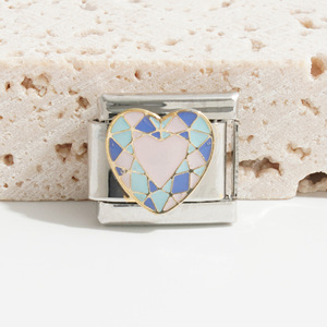 Bracelet modulaire en acier inoxydable avec breloques de dessins animés, ensemble de bijoux de mode unisexe à faire soi-même - Product Image 2