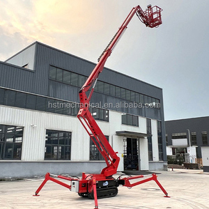 Plataforma elevadora araña eléctrica CE, elevador de brazo araña sobre orugas diésel - Product Image 3