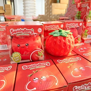 Jumbo Simulation Strawberry <b>Squishy</b> Toy Slow Rising Soft Squeeze Stress Relief Vent Fidget Toy - Product Image 4