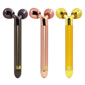 スキンケアリフティング黒引き締め電気振動ダブルボール3Dフェイシャルマッサージローラー - Product Image 5