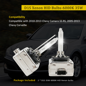 D1S 氙气 HID 车头灯灯泡 6000K 冷白光 35W 适用于雪佛兰科迈罗 SS RS D1S C1 2010-2013 车头灯投影灯 <span class=keywords><strong>2</strong></span> 件装 - Product Image 2
