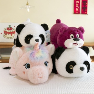 Commercio all'ingrosso trasborder Flip <span class=keywords><strong>serie</strong></span> Double-face trasformazione bambola Panda peluche orsacchiotto unicorno cuscino PP cotone per le ragazze - Product Image 2