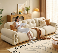 Bestseller Sofa Hautfreundlicher Stoff Wohnzimmer-Sofa in Verschiedenen Größen Erhältlich 2-Sitzer-Sofa Großes Wohnzimmer-Sofa