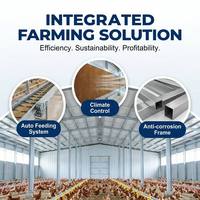 Bâtiments d'élevage avicole préfabriqués complets avec structure de charpente pour poulaillers, utilisables comme maisons d'élevage