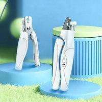 Cortauñas y Lima de Uñas 2 en 1 para Perros, Recortador de Garras para Mascotas con Sensor Rápido y Protector de Seguridad, Recargable por USB con Luces LED