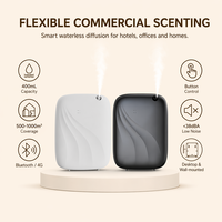 Diffuseur d'arômes sans eau 400 ml, nébuliseur, couverture 1000 m³, système de parfum mural et de bureau pour magasin