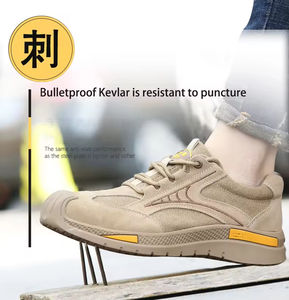 Chaussures de sécurité unisexes, nouveau modèle, respirantes, isolées, lacets, anti-chocs, embout en acier, légères, pour usage en usine, toutes saisons - Product Image 5