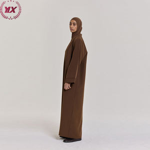 Femmes luxe dubaï ethnique islamique modeste robe hiver <span class=keywords><strong>Kimono</strong></span> manteau ouvert musulman Abaya Style Polyester Vrouwen mode adultes Eid - Product Image 2