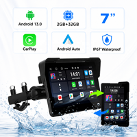 Motorlu Araçlar İçin 7'' Taşınabilir CarPlay 7 İnç Android 13.0 2GB+32GB IP67 Su Geçirmez Google Play Store Uygulama İndirme Uyku Modu