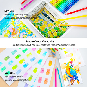 KALOUR Offre Spéciale <span class=keywords><strong>Crayon</strong></span> <span class=keywords><strong>aquarelle</strong></span> premium 72 couleurs pas cher dans un tube cylindrique en carton - Product Image 6