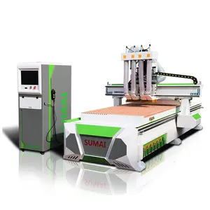 High speed and accuracy with taiwan spare parts 1325 1328 automatic 4 axis wood cnc router