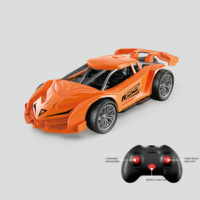 Voiture de sport RC convertible HTL 1:18 avec lumières LED, voiture de course télécommandée 4CH, véhicule électrique jouet pour garçons