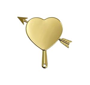 Cadeau de la Saint-Valentin, miroir à poignée <span class=keywords><strong>en</strong></span> forme de cœur avec logo personnalisé, souvenir promotionnel <span class=keywords><strong>en</strong></span> alliage de zinc, petit objet <span class=keywords><strong>en</strong></span> métal pour <span class=keywords><strong>couple</strong></span>, <span class=keywords><strong>voyage</strong></span>, artisanat pour femmes - Product Image 4