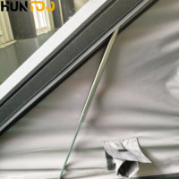 Tente de toit rigide en aluminium Huntoo pour pick-up, tente de toit triangulaire pour camping en plein air, pour Toyota Tacoma
