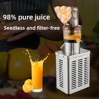 Extracteur de jus commercial entièrement automatique haute puissance, grand séparateur de pulpe de fruits et légumes industriel