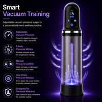 Automatische Elektrische Penispumpe Männlicher Vakuum-Saugmassager Verzögerung Vergrößerung LED-Anzeige Masturbation Erwachsenen-Sexspielzeug für Männer