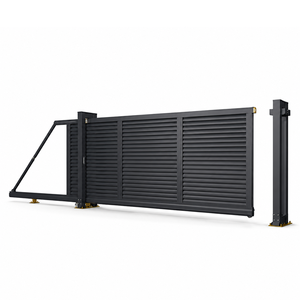 <span class=keywords><strong>Portail</strong></span> <span class=keywords><strong>coulissant</strong></span> électrique en alliage <span class=keywords><strong>d</strong></span>'aluminium, sans rail, pour cour, villa, école, clôture - Product Image 1