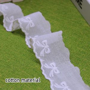Exquisito patrón de lazo encaje bordado soluble en agua para decoración textil del hogar, encaje de algodón <span class=keywords><strong>Trm</strong></span> - Product Image 3