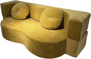 Sofá cama plegable convertible, de dos asientos sofá cama, suelo moderno, futón, sofá de dos <span class=keywords><strong>plazas</strong></span>, colchón relleno de espuma, Hotel, Hospital, escuela - Product Image 4