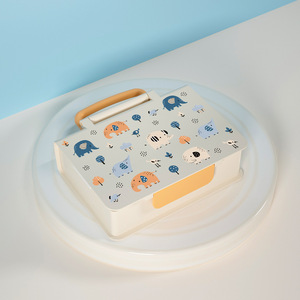 Boîte à lunch pour enfants en plastique alimentaire, boîte à lunch portable grande capacité - Product Image 4