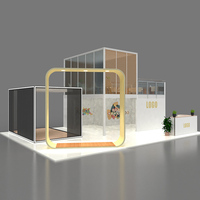 Trépied de sol en aluminium modulaire à deux niveaux, personnalisé, Double étage, Design d'exposition