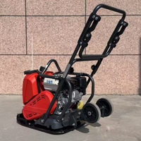 Compacteur à plaque vibrante manuel LF75, piqueuse de sol portable pour le compactage des fondations de construction