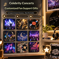 Cadeau de soutien pour fans de célébrités, aimant de réfrigérateur musical personnalisé, lecteur de musique magnétique NFC, concert