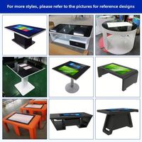 Kiosque interactif multipoint à écran tactile capacitif en métal en forme de U de 43 pouces, LCD/LED, pour magasin de détail, centre commercial, ascenseur