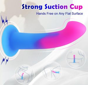 Si sente come la pelle <span class=keywords><strong>Ultra</strong></span> realistico anale giocattoli morbidi <span class=keywords><strong>Dildo</strong></span> 7 pollici realistico Silicone liquido G Spot vibrare <span class=keywords><strong>Dildo</strong></span> per coppie donne - Product Image 4