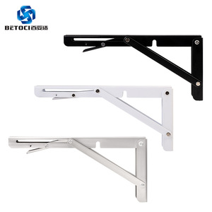 BETOCI Stainless Steel Folding <b>Bracket</b> Wall Shelf Support 8-20 Inch Durable Storage Rack For Kitchen Bathroom - Product Image 1