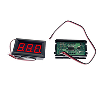 Diskon besar Komponen Elektronik sirkuit terintegrasi 0.56 ''3 kawat DC0-100V LED tampilan Digital Panel Meter tegangan Voltmeter