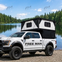 Tente de toit rigide en aluminium pour camion, tente de toit escamotable en aluminium, tente de toit quatre saisons imperméable à ouverture rapide