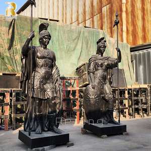 Statue <span class=keywords><strong>de</strong></span> guerrier en bronze <span class=keywords><strong>de</strong></span> haute qualité RELONG, sculpture <span class=keywords><strong>de</strong></span> style européen pour jardin <span class=keywords><strong>de</strong></span> villa en plein air - Product Image 6