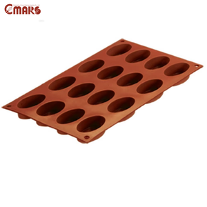 Moules de cuisson en silicone pour gâteaux et donuts : <span class=keywords><strong>Savarin</strong></span> moyen 8 cavités, Grand <span class=keywords><strong>Savarin</strong></span> 6 cavités, Petites ovales 16 cavités, Tartellettes 30x17.5x2cm - Product Image 4