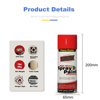 Peinture en aérosol fluorescente Aeropak, haute brillance, revêtement liquide acrylique pour voiture, métal, bricolage