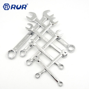 RUR Double End Wrench Set 8-22mm Metric Industrial Grade Chromium Vanadium Steel - Product Image 3