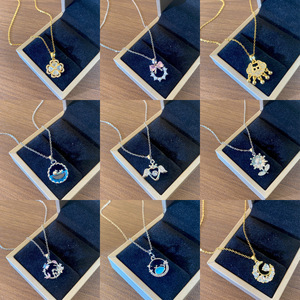 Collier ras <span class=keywords><strong>du</strong></span> cou avec pendentif en strass Resoul, chaîne fine, magnifiques colliers pour femmes, bijoux tendance - Product Image 2