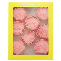 8 teile/satz Anime Kopf Keksform Plastik plätzchen Fer ramenta Para Panificacao Kinder DIY Keksform Backen Kuchen Zubehör