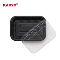 KARYO 820 Boîte à repas américaine en plastique jetable Emballage alimentaire à emporter écologique Boîte à sushi Blister