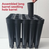 X148 Bac de pépinière respirant, résistant à la corrosion, à commande racinaire, 25 alvéoles, démontable, réutilisable, avec plateau anti-chute pour plantation profonde
