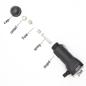 Prise allume-cigare de voiture 12/24V prise <span class=keywords><strong>adaptateur</strong></span> allume-cigare de voiture DC prise mâle prise <span class=keywords><strong>Jack</strong></span> avec fusible remplaçable éclats de cuivre - Product Image 3