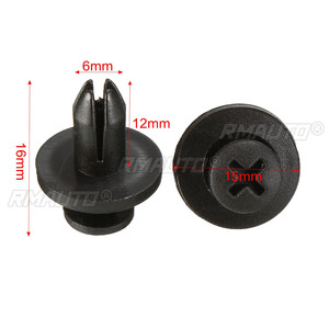 50Pcs 6mm 8mm Auto Bumper Fastener 6mm Hole Rivet Retainer Push Engine Cover <b>Car</b> Door Trim Panel <b>Clip</b> Fasteners for Toyota - Product Image 6
