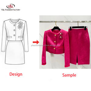 Fabricant Éthique de Robes, Jupes et Vestes en Tweed Personnalisées Certifié ISO pour OEM - Product Image 1