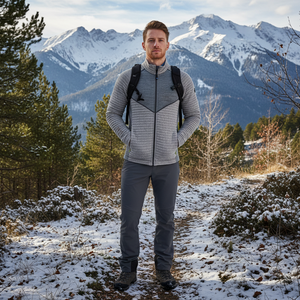 TERMINILLO reversibile in pile da uomo a prova di vento giacca con cappuccio cerniera inverno autunno stampa maglia in poliestere ricamata - Product Image 3
